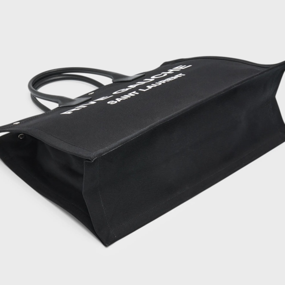 Black YSL Rive Gauche Tote